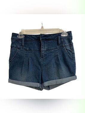 BONGO Dark Indigo Rolled Cuff Denim Shorts Size XS